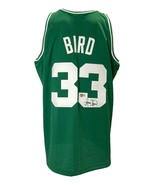 Larry Bird Signed Celtics Green M&amp;N Hardwood Classics Swingman Jersey BA... - £307.48 GBP