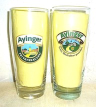 2 Ayinger Brauerei Aying 0.5L German Beer Glasses - £9.99 GBP