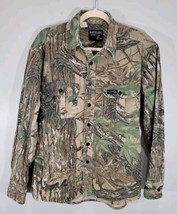 VTG Rattlers Brand Shirt Mens Medium Realtree Camo Heavy Chamois Flannel... - £28.99 GBP