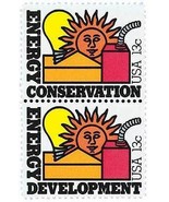 1977 13c Energy Conservation &amp; Development, Pair Scott 1723-24 Mint F/VF NH - £0.77 GBP