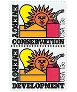 1977 13c Energy Conservation &amp; Development, Pair Scott 1723-24 Mint F/VF NH - $1.35 CAD
