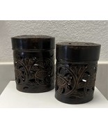 2PC Vtg Reticulated Floral Pattern NestingContainers w/ lids, Made in India - €14,54 EUR