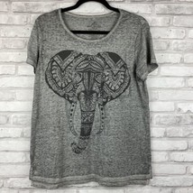 Well Worn Los Angeles Elephant Burnout Graphic Tee Shirt Trendy Gray Siz... - £10.39 GBP