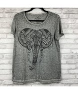 Well Worn Los Angeles Elephant Burnout Graphic Tee Shirt Trendy Gray Siz... - £10.43 GBP