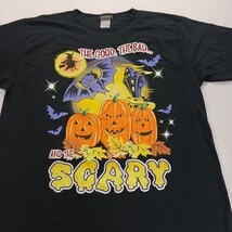 Halloween RN#71868 THE Good THE Bad Men's Black Cotton Graphic T-Shirt Size XL  image 12