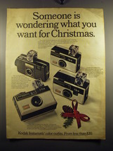 1968 Kodak Instamatic Cameras Ad - 124, 134, 174, S-10 - Someone is wondering  - £14.55 GBP