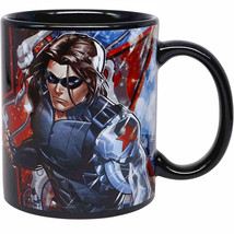 Marvel The Winter Soldier Character and Symbol 11oz Ceramic Mug Multi-Color - £15.96 GBP