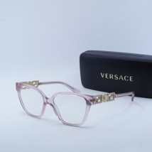 VERSACE VE3358B 5472 Transparent Pink 54mm Eyeglasses New Authentic - $205.26