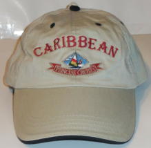 NEW CARIBBEAN PRINCESS CRUISES STONE BEIGE NOVELTY BASEBALL HAT - $23.33