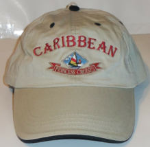 NEW CARIBBEAN PRINCESS CRUISES STONE BEIGE NOVELTY BASEBALL HAT - £18.60 GBP