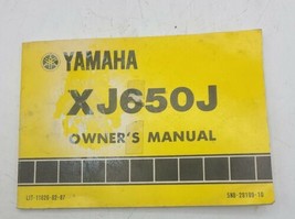 YAMAHA XJ650J Owner&#39;s Manual XJ650  LIT-11626-02-87 5N8-28199-10 OEM - $29.02