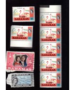 Stamps - Bahamas Postage Stamps - Lot of 9 Vintage Stamps - $4.90