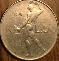 1956 ITALY 50 LIRE COIN - £1.35 GBP