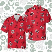 Steamboat Willie Funny Cartoon Mickey Mouse Disney Themed Aloha Hawaiian Shirt - £8.20 GBP+
