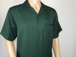 Men 2pc Walking Leisure Suit Short Sleeves By DREAMS 256-24 Hunter Green image 4