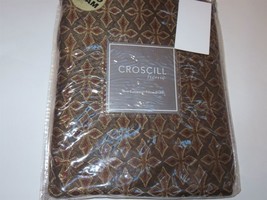 1 Croscill Jovanna Chocolate Frame Truffle Euro sham NEW - £32.14 GBP