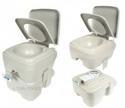 Portable Porta Potty Outdoor Toilet Camp Тemporary WC Camping Marine RV Boating  - £105.58 GBP