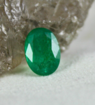 Natural Untreated Zambia Emerald Oval Cut 10X7mm 2.10 Ct Gemstone Ring Pendant - £721.41 GBP