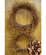 New 14 inch Hazelnut Berry Wreath - SALE - $51.74 CAD