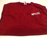 Milo’s The Original Employees T Shirt L Workwear Red DW1 - £8.69 GBP