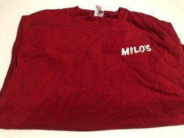 Milo’s The Original Employees T Shirt L Workwear Red DW1 - $10.88