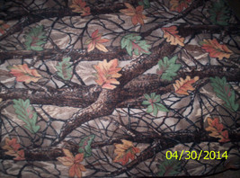 New Multi Forest Winter Fleece fabric 1 yard 10&quot; x 58&quot; Piece - $12.50