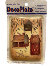 Light Switch Plate Single Decorative Country Birdhouses DecoPlate Made U... - $13.89