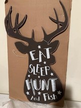 Eat Sleep Hunt and Fish Lodge Sign image 2