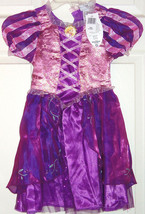 Disney Rapunzel Dress Costume Princess Fancy Theme Parks Size XXS 2/3 - £31.93 GBP