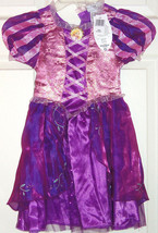 Disney Rapunzel Dress Costume Princess Fancy Theme Parks Size XXS 2/3 - £31.86 GBP