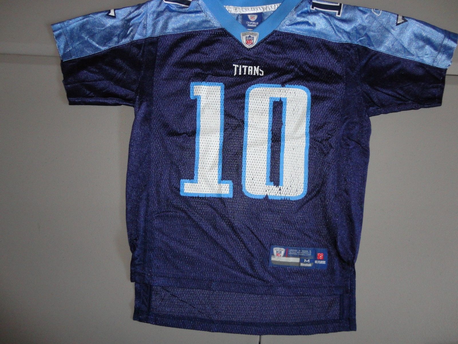 Blue #10 Vince Young Tennessee Titans NFL Football Jersey Youth M Free US Ship - $23.28