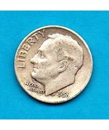 1956 Roosevelt Dime - Silver - Circulated Minimum Wear - £7.98 GBP