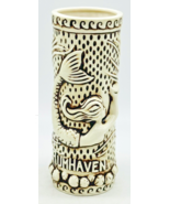 Tiki Rob Rum Haven Mug Mermaid Siren White Glazed Raised Relief Ocean 7 ... - $23.36