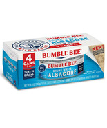 BUMBLE BEE Chunk White Albacore Tuna in Water Canned Fish 5 Oz - 4 Pack - $9.49