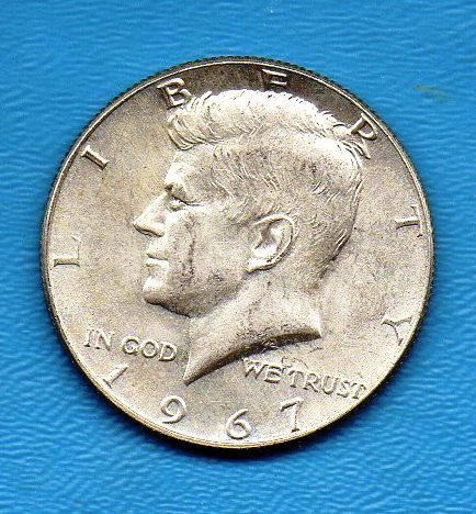 Primary image for 1967 Kennedy Halfdollar Circulated Very Good or Better - Silver
