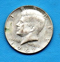 1967 Kennedy Halfdollar Circulated Very Good or Better - Silver - £6.42 GBP