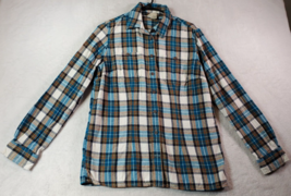 Duluth Trading Shirt Mens Small Multi Plaid 100% Cotton Long Sleeves Button Down - £16.69 GBP
