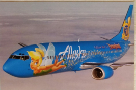 ALASKA Airlines Boeing 737-400 Magic of Disneyland Service Postcard, New - £4.67 GBP