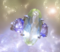 HAUNTED RING PURPLE DOOR INVITE POWER INTO LIFE HIGHEST LIGHT COLLECTION MAGICK image 2