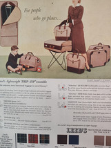 1953 Esquire Original Art Ads LEEDS Travel Luggage Classics Book Club - £8.60 GBP