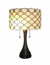 Warehouse Of Tiffany TF7048TL Stylish Jeweled Bronze Table Lamp - £131.95 GBP