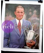 Bobby Jones Golf Champion US Open Amateur Golfer Original Oil Painting C... - $5,255.70 CAD