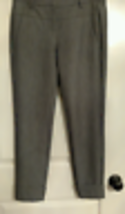 Pre-owned HALSTON HERITAGE Heather Gray Cuffed Trouser SZ 6 Career  - $48.51