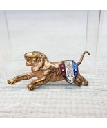 Antique Brass Detroit Tigers Baseball Enamel Badge Lion Brooch (pinback ... - £46.86 GBP