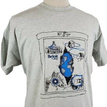 Vintage Beloit College Fall 96 International T-Shirt XL Gray 50/50 Single Stitch - £14.26 GBP