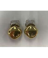 Roberto Casarin 18k Two Tone Gold 0.70 ct Diamond Drop Clip-On Earrings - $5,164.14 CAD