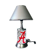 Alabama Crimson Tide Lamp with chrome finish shade, diamond metal plate ... - $39.99