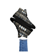 Women’s high top canvas shoes-Blue, Black, Brown - $68.98