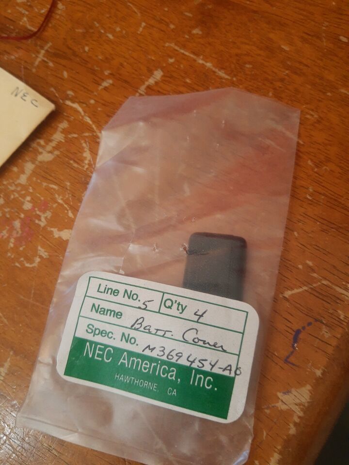 OEM NOS Vintage NEC Radio Pager battery Cover Latch Black # M369454 A0 - $15.19