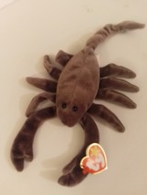 Ty Beanie Babies Stinger the Scorpion Brown 12&quot; Long Retired Mint With A... - £11.95 GBP